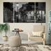 Red Barrel Studio® 'Twilight at Maison Rose' Multi-Piece Image on Wrapped Canvas in Black | 24 H x 48 W x 1.5 D in | Wayfair