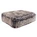 Ultra Plush Faux Fur Luxury Shag Durable Sicilian Rectangle Pet Bed, 56" L X 4" W X 6" H, Frosted Willow, X-Large, Gray / Brown