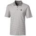 Men's Cutter & Buck Gray Kansas State Wildcats Big Tall Forge Tonal Stripe Polo