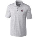 Men's Cutter & Buck Gray Georgia Bulldogs Big Tall Advantage Space Dye Polo