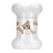 Tucker Murphy Pet™ Shih Tzu Bone Shaped Pet Treat Jar Ceramic, Size 9.0 H x 6.0 W x 5.0 D in | Wayfair 855A10AD847A47B4B3C9B61060E4556A