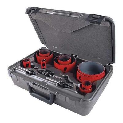 MORSE MHS08E Hole Saw Kit,Saw Sizes 7/8" to 4-1/2"