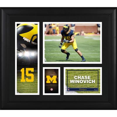 "Chase Winovich Michigan Wolverines Framed 15"" x 17"" Player Collage"