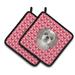 Caroline's Treasures Shih Tzu Hearts Potholder Polyester in Red | 7.5 W in | Wayfair BB5320PTHD