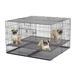 Homes for Puppy Playpen with 1" Floor Grid, 48" L X 47" W X 31.5" H, XX-Large, Black