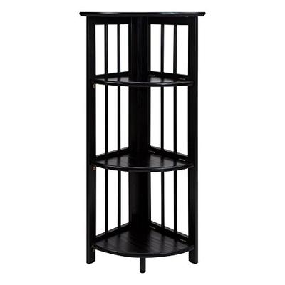 Casual Home 315-12 Corner Folding Bookcase Black