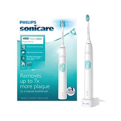 Philips Sonicare ProtectiveClean 4100 Plaque Control, Rechargeable electric toothbrush with pressure