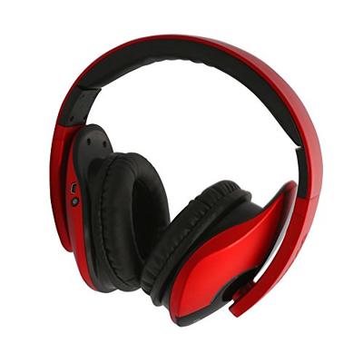 Oblanc OG-AUD23047 Bluetooth V2.1+EDR Headphone with Built-in Microphone, Red