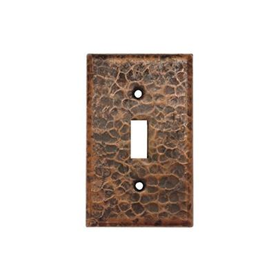 Premier Copper Products ST1_PKG2 Copper Switchplate Single Toggle Switch Cover - Quantity 2, Oil Rub