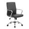 BOSS Office Products B436C-CP Retro Task Chair Fixed Arms, Black