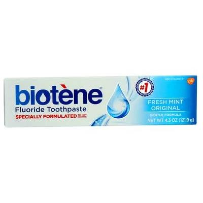 Biotene Gentle Formula Fluoride Toothpaste, Fresh Mint 4.3 oz ( Pack of 6)