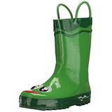 Western Chief Boys Waterproof Printed Rain Boot with Easy Pull On Handles, Fritz the Frog, 3 M US Li screenshot. Shoes directory of Babies & Kids.