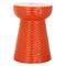 Safavieh Castle Gardens Collection Daphne Orange Glazed Ceramic Garden Stool