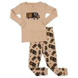 Leveret Boys UPS Truck 2 Piece Pajama Set 100% Cotton Beige 10 Years screenshot. Sleepwear directory of Clothes.