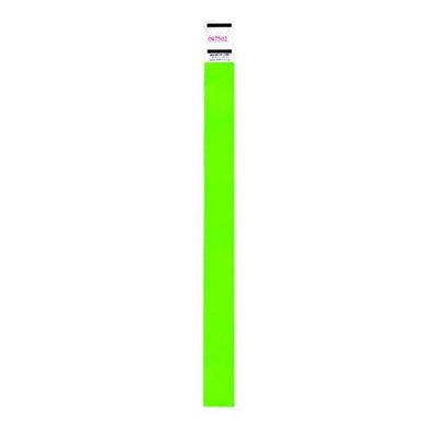 Advantus Tyvek Wristbands, Sequentially Numbered, Neon Green, Pack of 500 (91122)