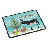 Caroline's Treasures American Mammoth Jack Donkey Christmas Doormat, 24