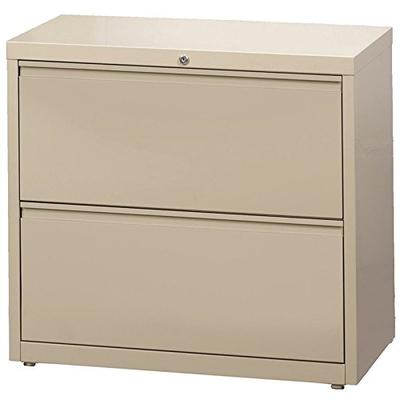 Hirsh HL8000 Series 36" 2 Drawer Lateral File Cabinet in Putty