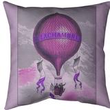 East Urban Home Hot Air Balloon Poster Euro Pillow Cover Polyester in Pink | 26 H x 26 W x 2 D in | Wayfair A4729D11B82A4466B30A0B1975A39822