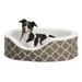 Quiet Time Defender Orthopedic Nesting Dog Bed, 26.25" L X 23" W X 8.75" H, Brown, Medium, Brown / White