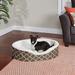 Quiet Time Defender Orthopedic Nesting Dog Bed, 24.75" L X 36" W X 8.75" H, Brown, Large, Brown / White