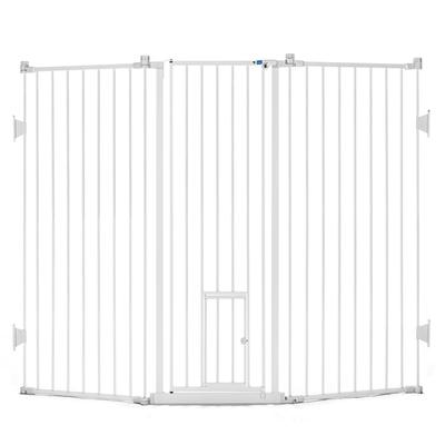 Carlson Pet Products Extra Tall Flexi Gate with Pet Door, 76