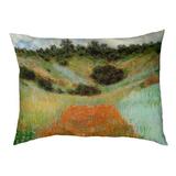 Tucker Murphy Pet™ Carlucci Poppy Field in a Hollow Designer Pillow Fabric | 7 H x 52 W x 42 D in | Wayfair B4034F00A0EE421692A41F27E1E6B4E3