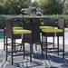 Sol 72 Outdoor™ Convene Wicker Rattan 5-Piece Outdoor Patio Pub Bistro Set Glass | Wayfair 4172C2C85D544F24BBE024B2708F9693