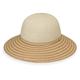 Wallaroo Hat Company Women’s Riviera Sun Hat - UPF 50+, Modern Style, UPF 50+, Broad Brim, Two-Toned, Designed in Australia. - beige - One Size