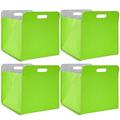 DuneDesign Set of 4 Felt Storage Box 33x33x38cm Kallax Felt Basket Ikea Shelf Insert Cubes Green