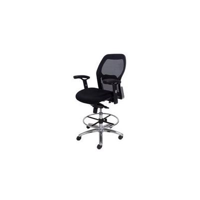 Black Mesh Advanced Ergonomic Ultra Office Stool w/ 25"-33" Seat Height