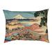 Tucker Murphy Pet™ Burkart the Tea Plantation of Katakura Dog Pillow/Classic Polyester in Green/Blue/Brown | 9.5 H x 29.5 W x 19.5 D in | Wayfair