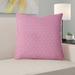 Latitude Run® Avicia Square Maze Indoor/Outdoor Throw Pillow Polyester/Polyfill blend in Pink | 16 H x 16 W x 3 D in | Wayfair