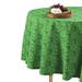 East Urban Home Arja Geometric Round St. Patrick's Day Tablecloth Polyester in Gray/Green | 60 D in | Wayfair F8845092059444EE80FCD243B8D2868E