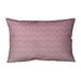 Latitude Run® Avicia Ombre Art Deco Indoor/Outdoor Lumbar Pillow Polyester/Polyfill blend in Pink/Green | 14 H x 20 W x 3 D in | Wayfair