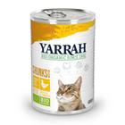 Yarrah Bio Bocconcini 24 x 405 g umido gatto - Mix 3: Pollo bio & Tacchino bio + Pollo bio con Ortica bio & Pomodori bio