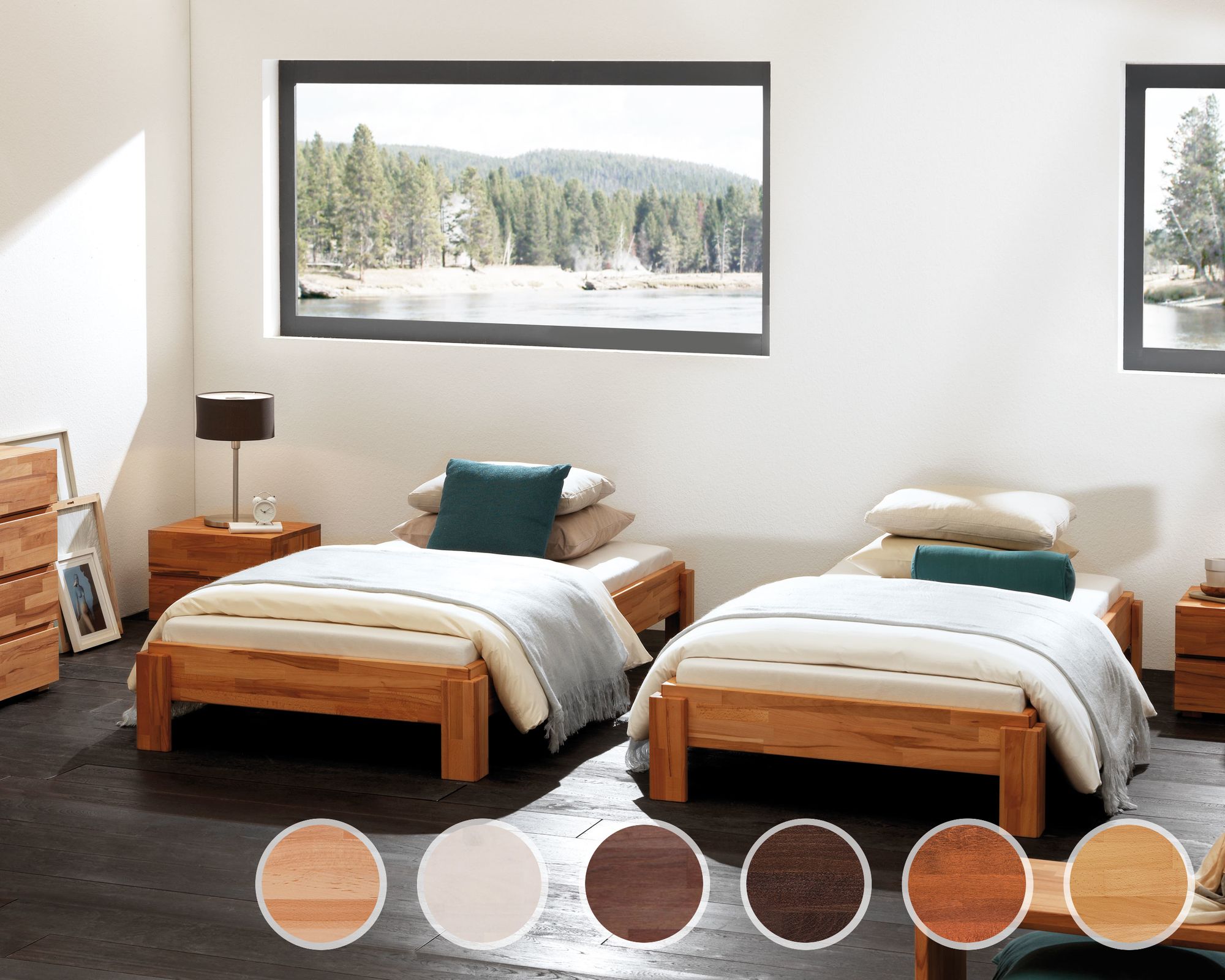 Hasena Wood-Line »Amigo« Massivholz Stapelbett 140x200 cm Kernbuche natur