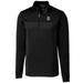 Men's Cutter & Buck Black Stanford Cardinal Big Tall Traverse Stripe Half-Zip Pullover Jacket