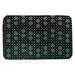 Ebern Designs Leffel Lattice Rectangle Non-Slip Toile Bath Rug Memory Foam in Green/Black | 23 W x 36 D in | Wayfair