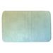 Ebern Designs Leffel Herringbone Rectangle Non-Slip Striped Bath Rug Memory Foam in Green/Gray | 0.5 H x 23 W in | Wayfair