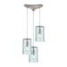 ELK Lighting Diamond Pleat 12 Inch 3 Light Multi Light Pendant - 21194/3