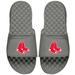 Men's ISlide Gray Boston Red Sox Primary Logo Slide Sandals