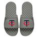 Men's ISlide Gray Minnesota Twins Primary Logo Slide Sandals