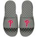 Men's ISlide Gray Philadelphia Phillies Alternate Logo Slide Sandals