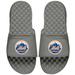 Men's ISlide Gray New York Mets Primary Logo Slide Sandals