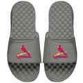 Men's ISlide Gray St. Louis Cardinals Primary Logo Slide Sandals