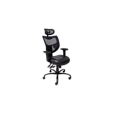 Antimicrobial Vinyl 24/7 400 lb. Cap. Multi-Shift Chair w/Mesh Back & Headrest