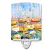 Caroline's Treasures Boats at the Harbour Ceramic Night Light Ceramic | 6 H x 4 W x 3 D in | Wayfair 6019CNL