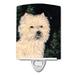 Caroline's Treasures Starry Cairn Terrier Ceramic Night Light Ceramic in Brown/White | 6 H x 4 W x 3 D in | Wayfair SS8502CNL