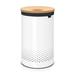 Brabantia Laundry Hamper w/ Cork Lid Metal in Gray/Blue/White | 25 H x 14.96 W x 14.96 D in | Wayfair 104404