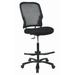 Symple Stuff Pascarella High-Back Mesh Drafting Chair Upholstered/Mesh in Black/Brown | 50 H x 25.5 W x 21.5 D in | Wayfair